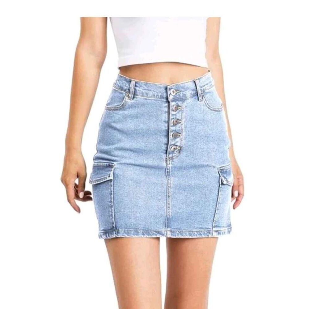 NEW juniors or kids Large stretch cargo skirt BY LOVE TREE SEE MEASUREMENTS